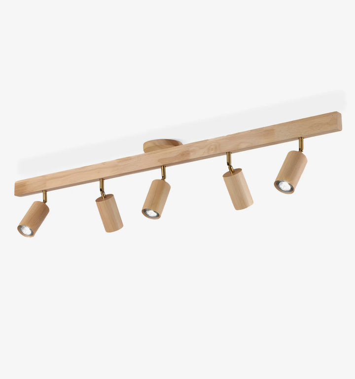 Natural Wood Beam Spotlight Light