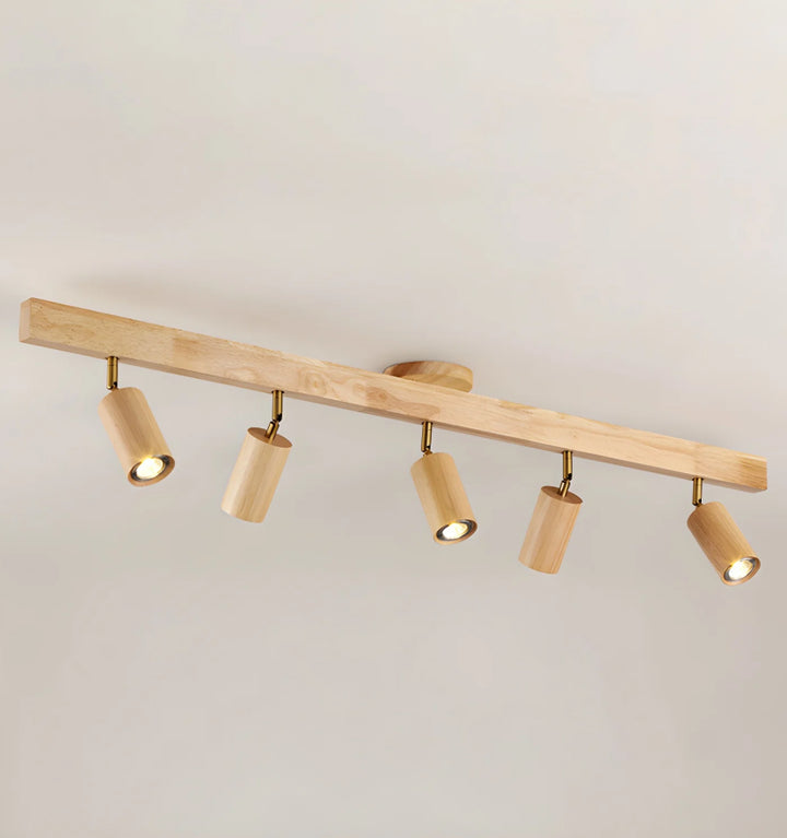Natural Wood Beam Spotlight Light