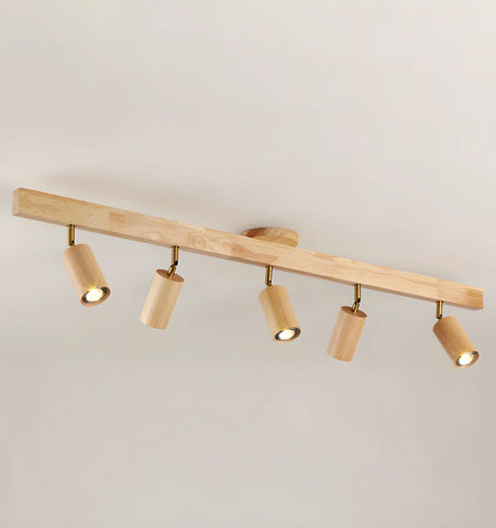 Natural Wood Beam Spotlight Light