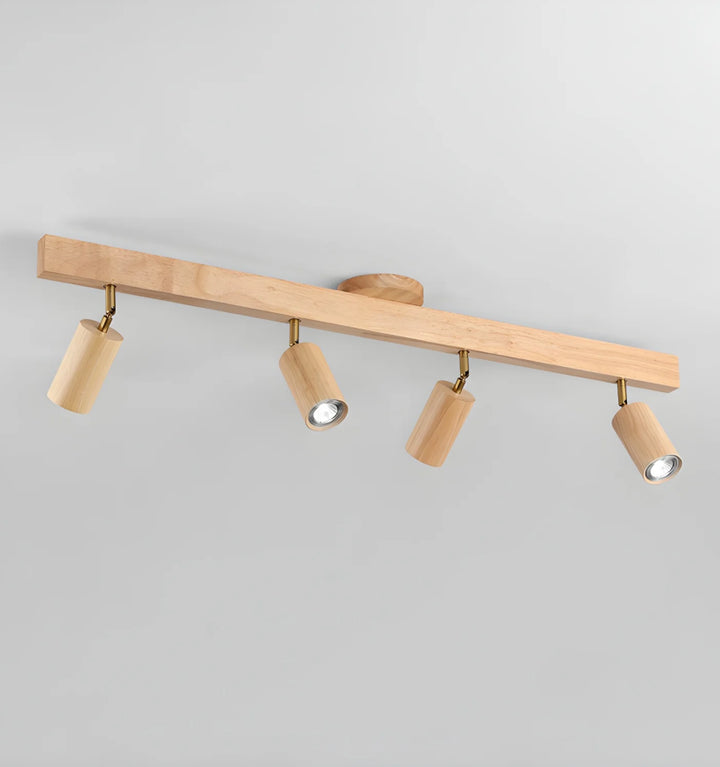 Natural Wood Beam Spotlight Light