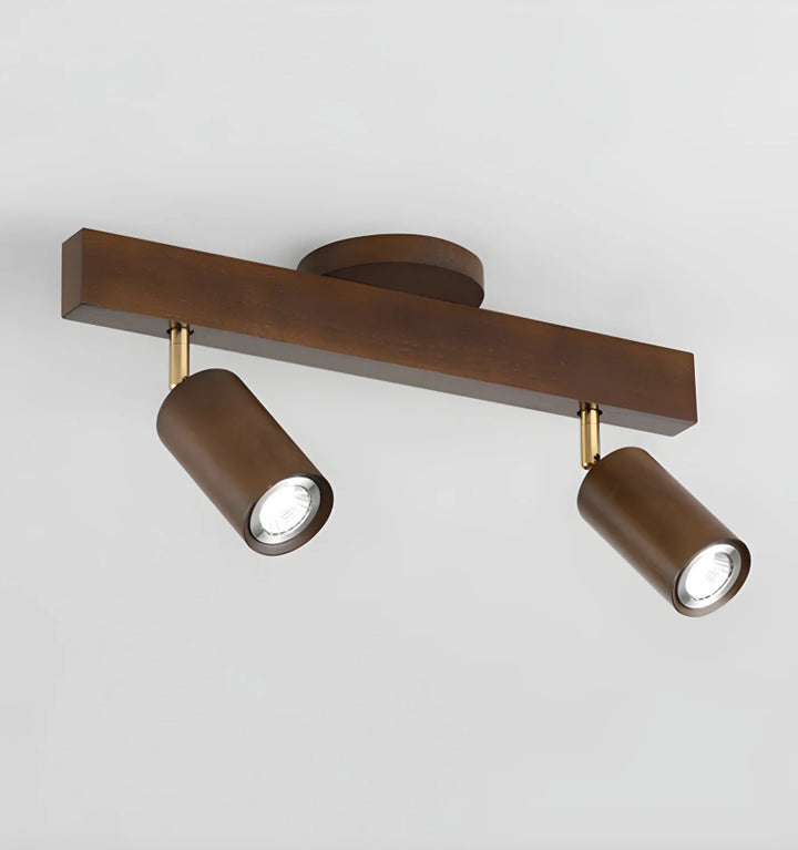 Natural Wood Beam Spotlight Light