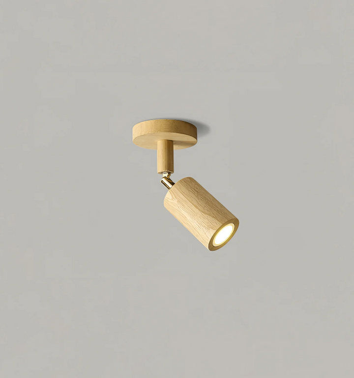 Natural Wood Beam Spotlight Light