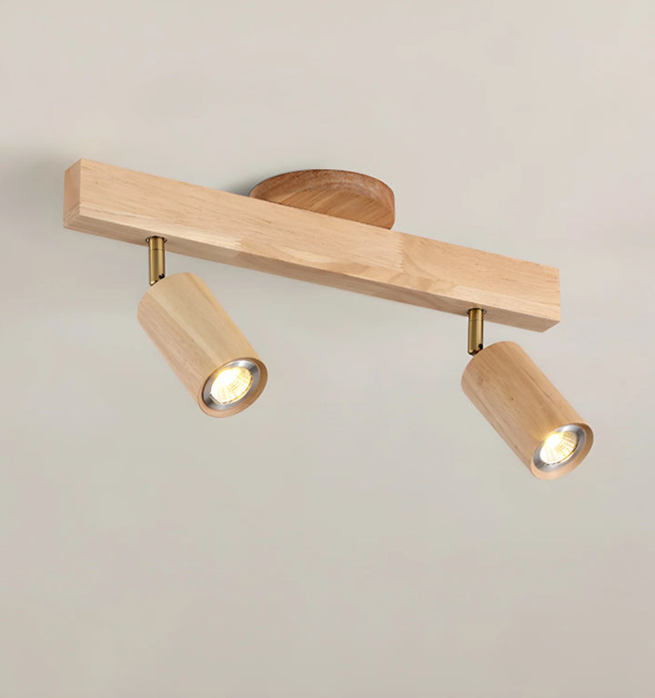 Natural Wood Beam Spotlight Light