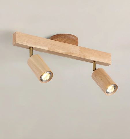 Natural Wood Beam Spotlight Light