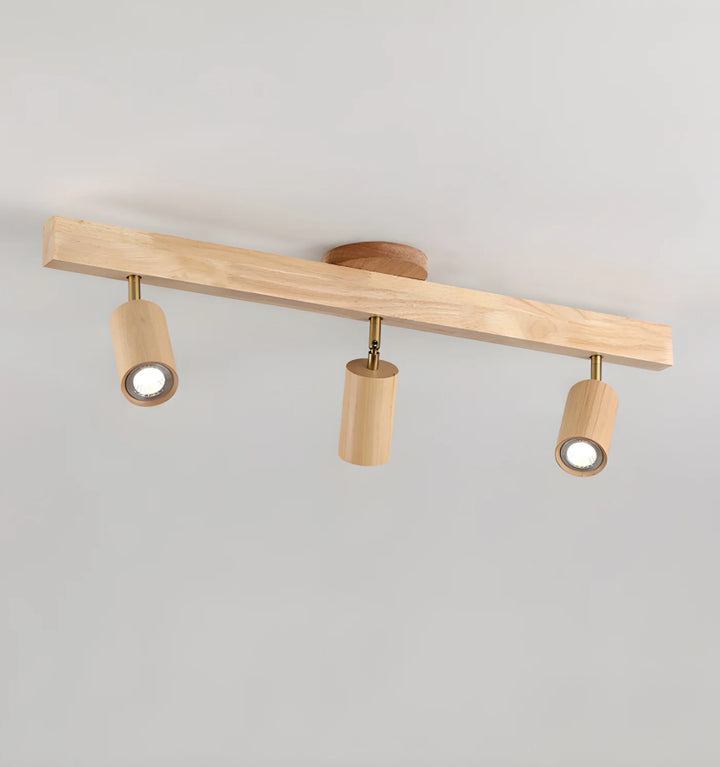 Natural Wood Beam Spotlight Light