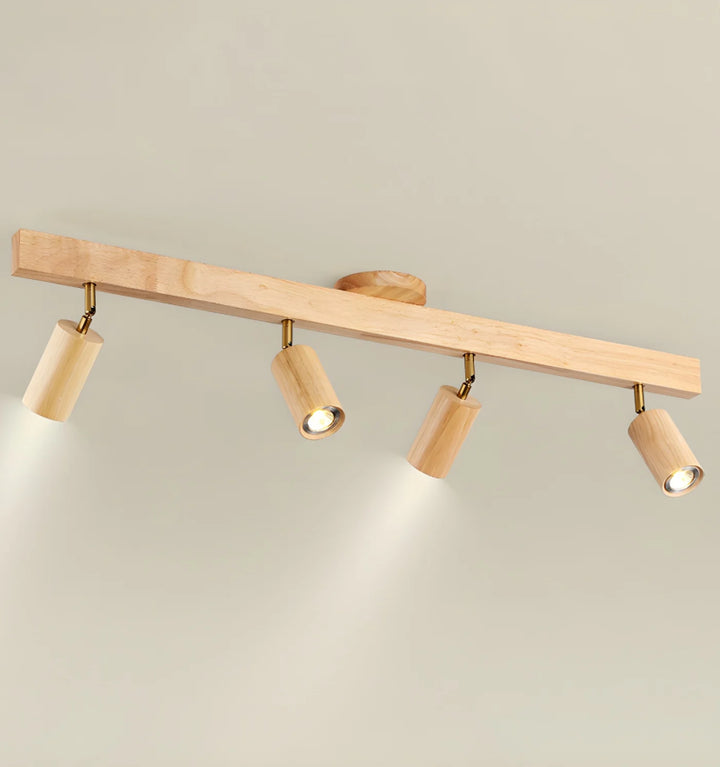 Natural Wood Beam Spotlight Light