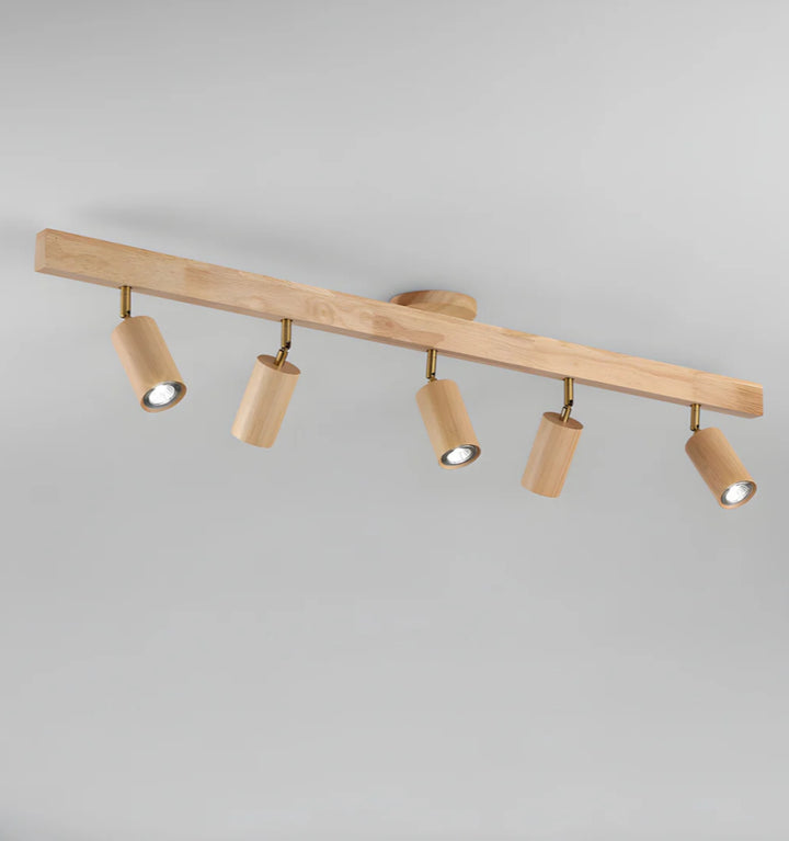 Natural Wood Beam Spotlight Light