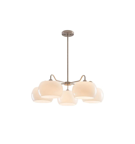 Nickel Glass Persimmon Chandelier