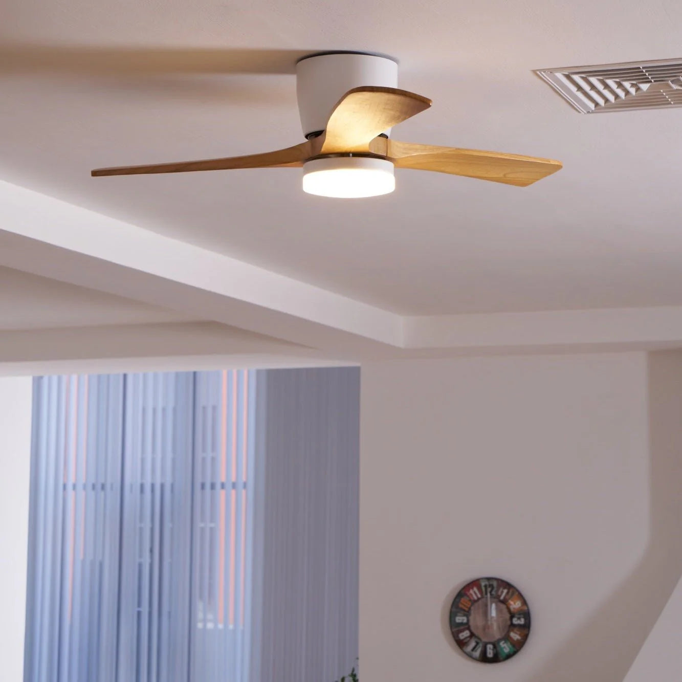 Nordic Wooden Ceiling Fan Ligh - Yiarolight
