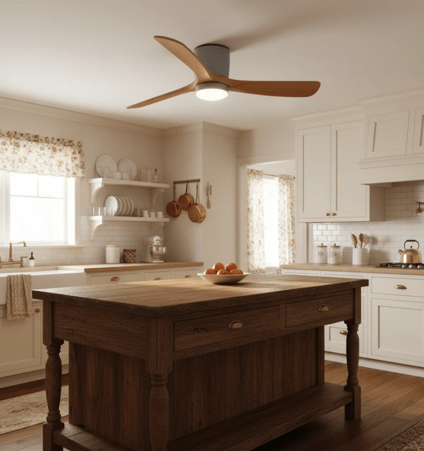 Nordic Wooden Ceiling Fan Ligh - Yiarolight