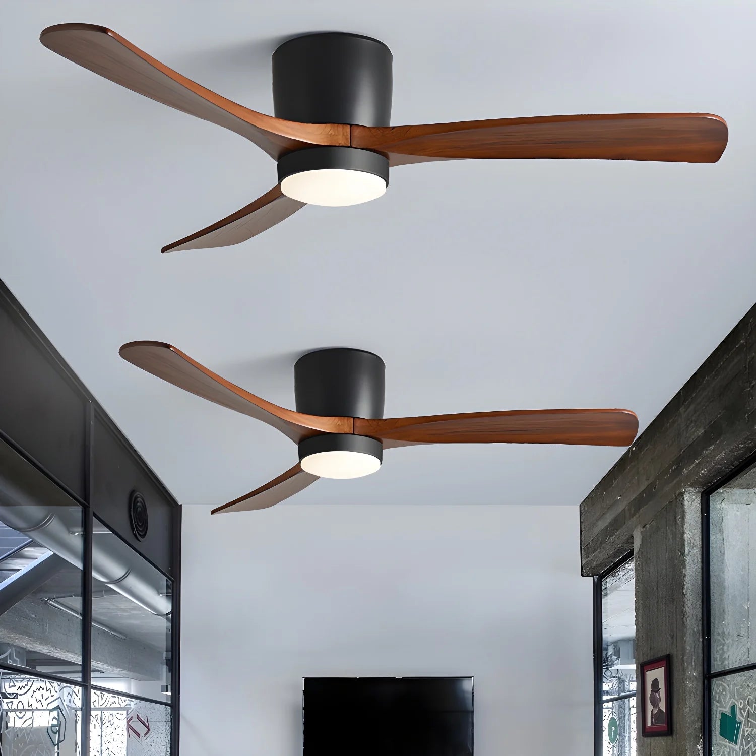 Nordic Wooden Ceiling Fan Ligh - Yiarolight