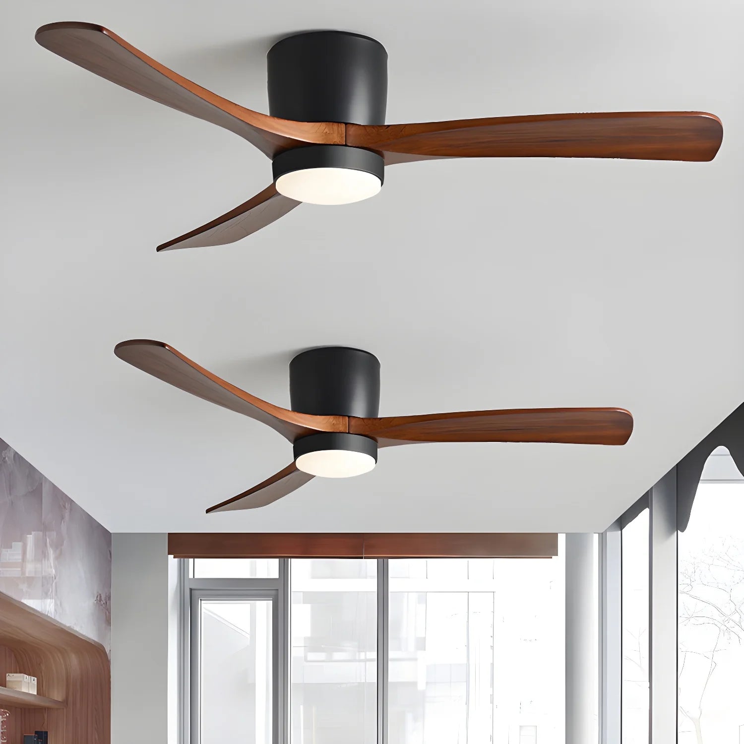 Nordic Wooden Ceiling Fan Ligh - Yiarolight