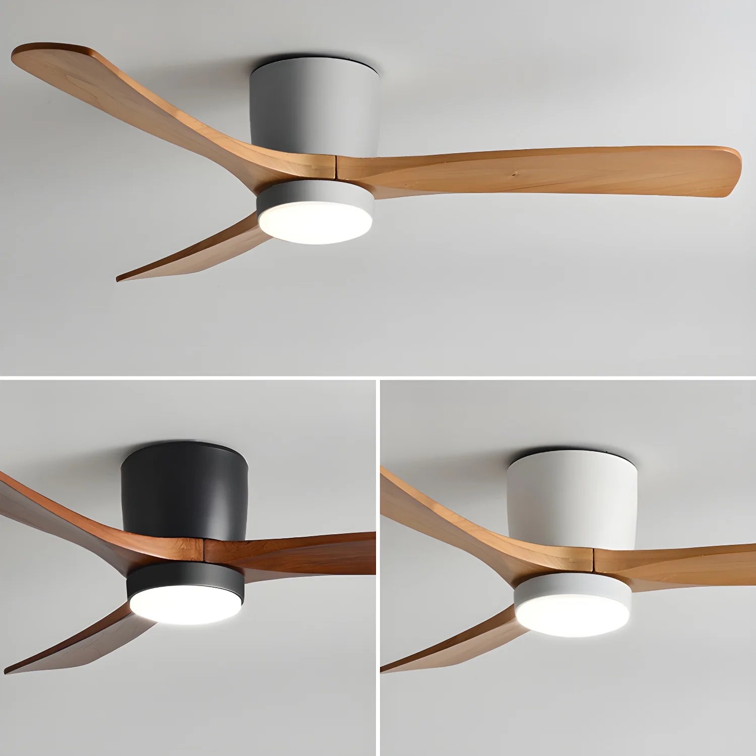 Nordic Wooden Ceiling Fan Ligh - Yiarolight