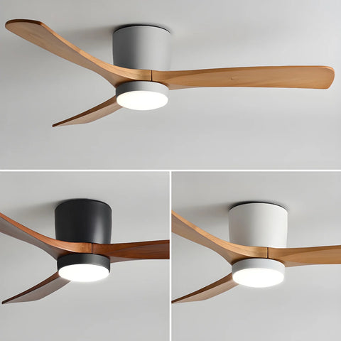 Nordic Wooden Ceiling Fan Ligh - Yiarolight