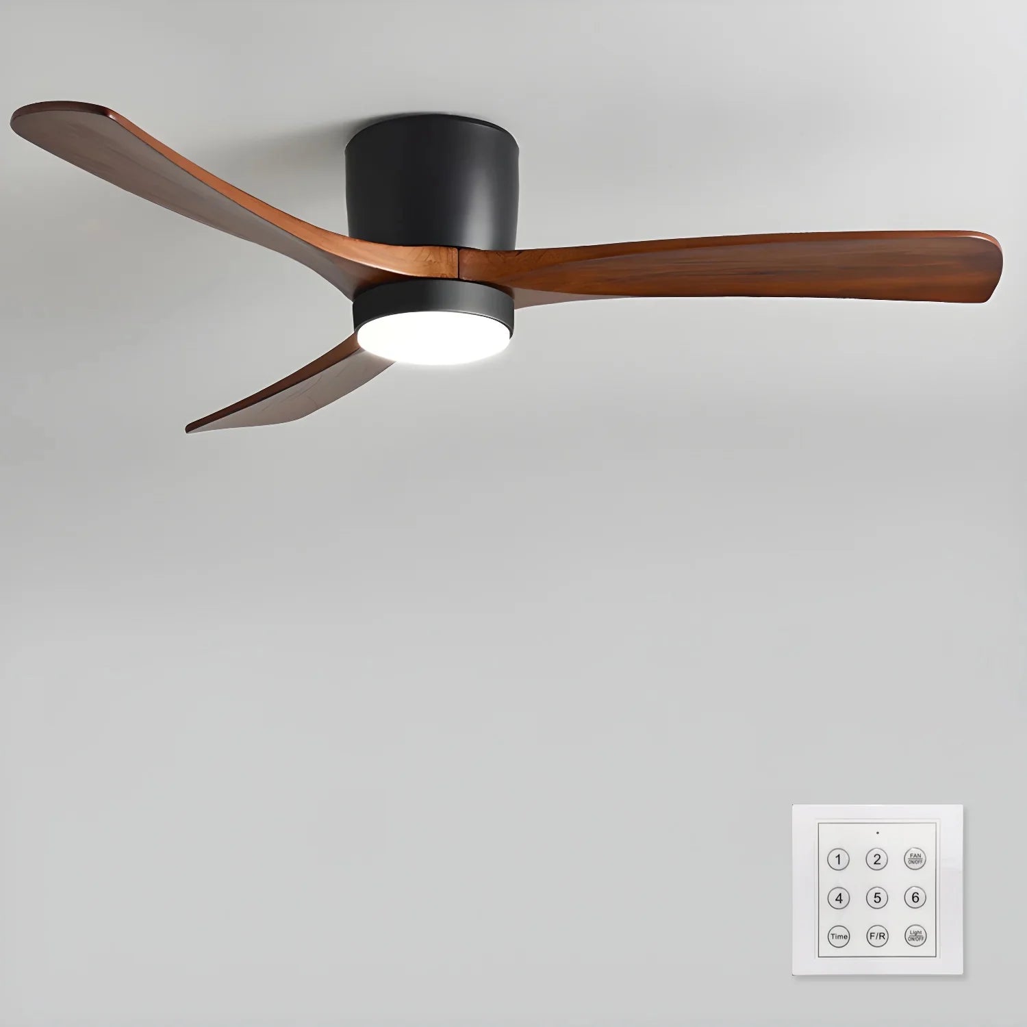 Nordic Wooden Ceiling Fan Ligh - Yiarolight