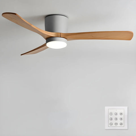 Nordic Wooden Ceiling Fan Ligh - Yiarolight