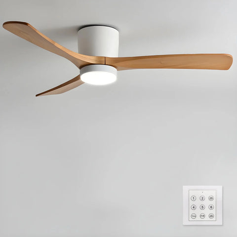 Nordic Wooden Ceiling Fan Ligh - Yiarolight
