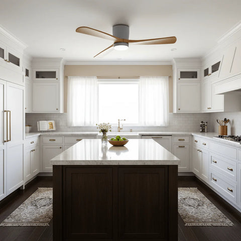 Nordic Wooden Ceiling Fan Ligh - Yiarolight