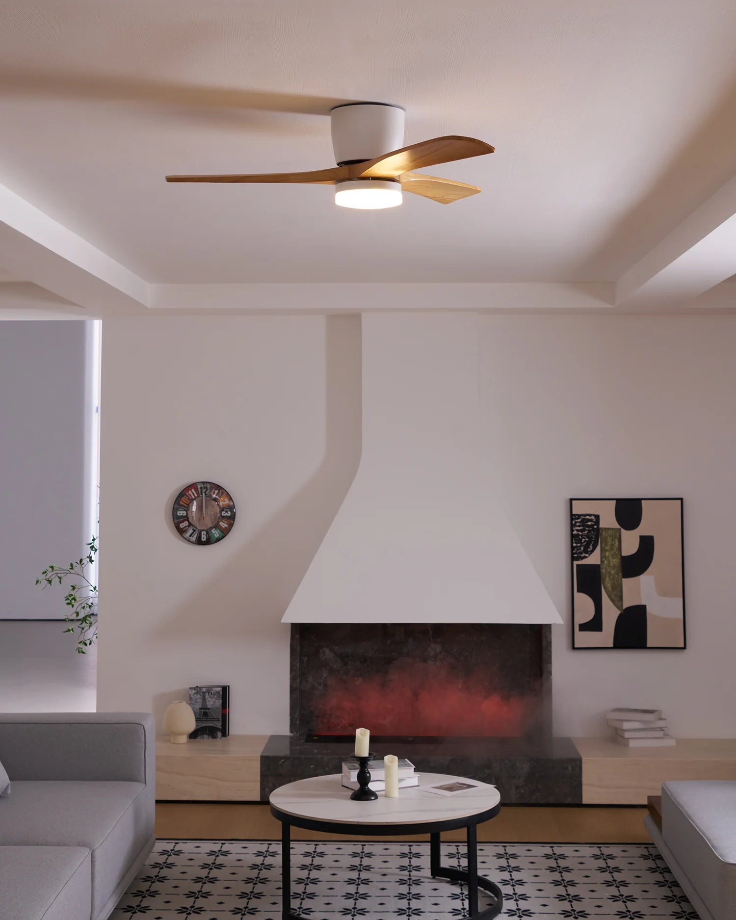 Nordic Wooden Ceiling Fan Ligh - Yiarolight