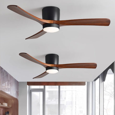 Nordic Wooden Ceiling Fan Ligh - Yiarolight