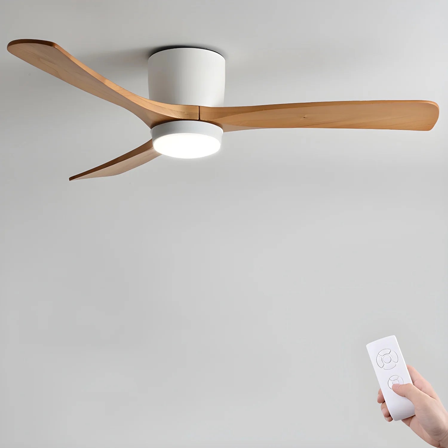 Nordic Wooden Ceiling Fan Ligh - Yiarolight