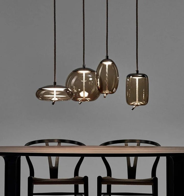 NORDIC BLOWN GLASS PENDANT LIGHTS