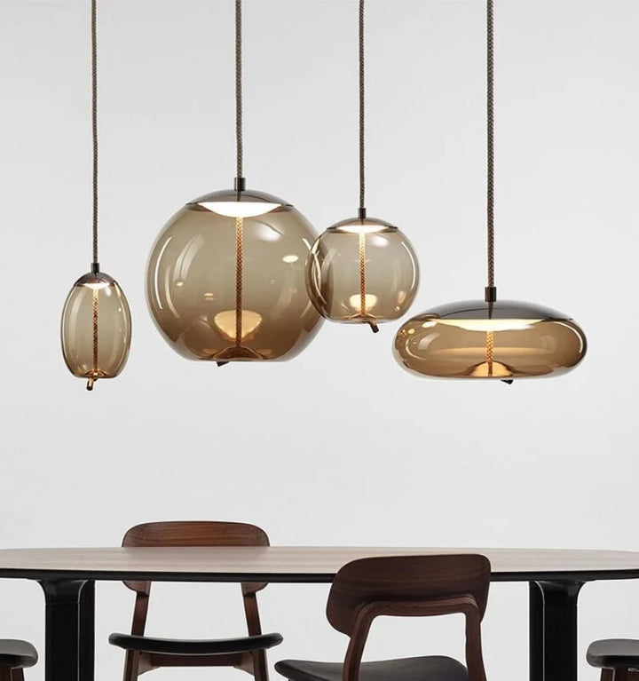 NORDIC BLOWN GLASS PENDANT LIGHTS