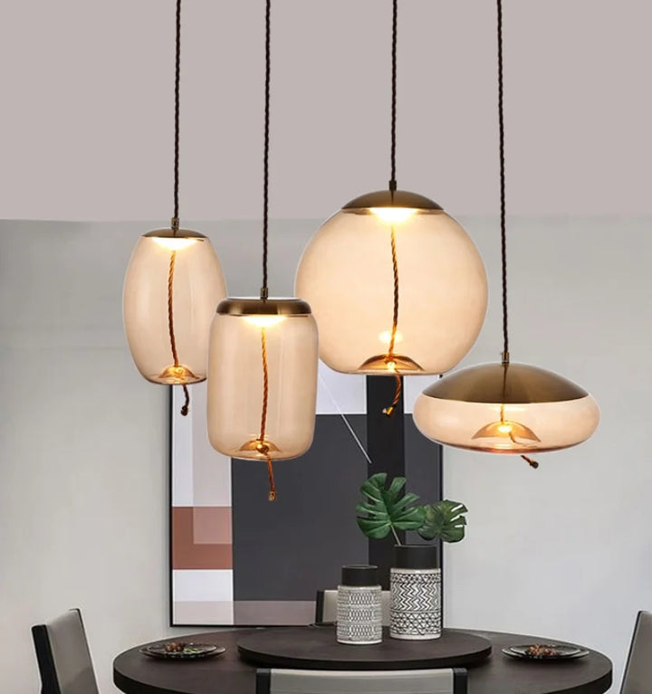 NORDIC BLOWN GLASS PENDANT LIGHTS