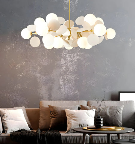Lustre arbre blanc cassé