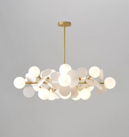 Lustre arbre blanc cassé