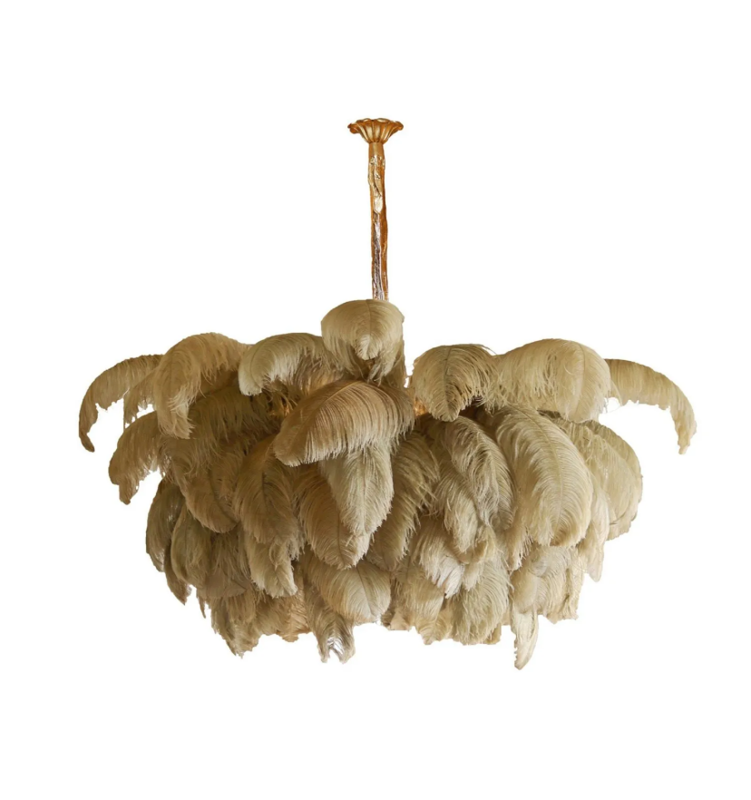 Ostrich Feather Chandelier - Yiarolight