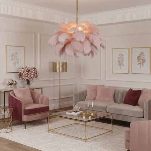 Ostrich Feather Chandelier - Yiarolight