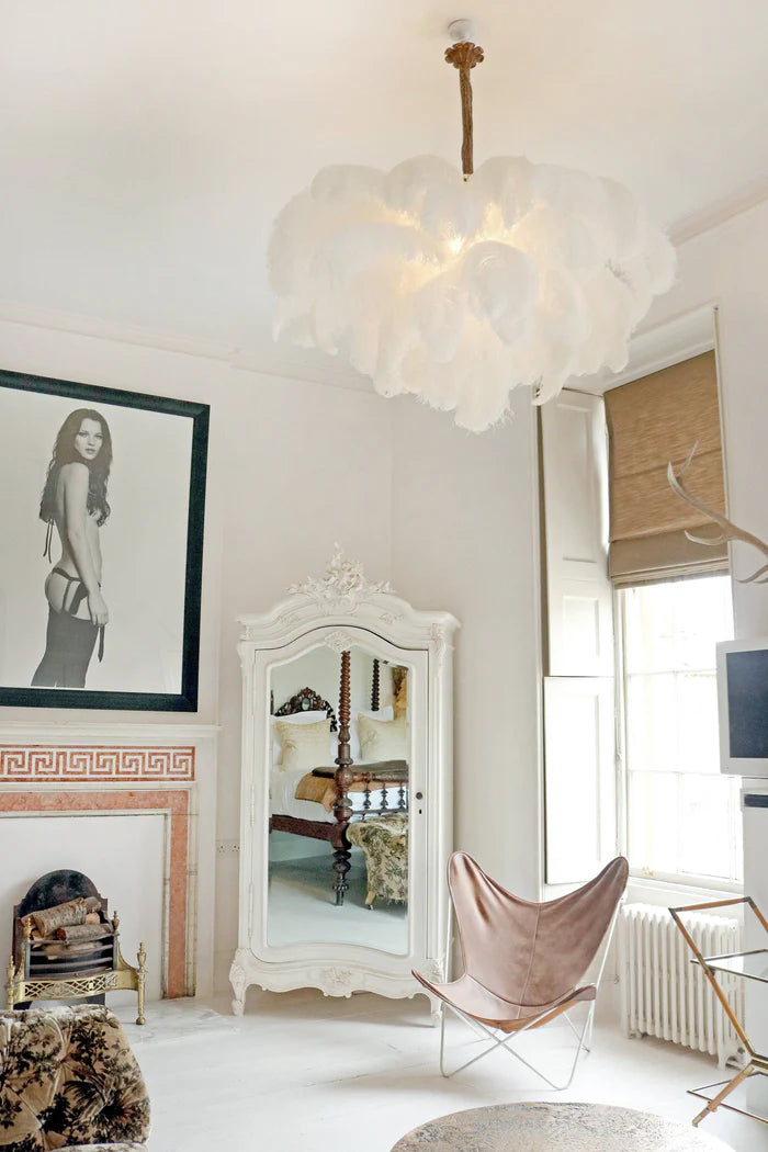 Ostrich Feather Chandelier - Yiarolight