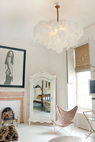 Ostrich Feather Chandelier - Yiarolight