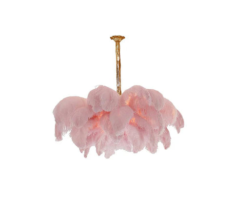 Ostrich Feather Chandelier - Yiarolight