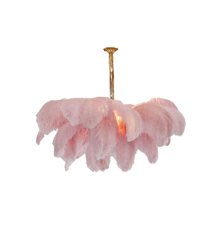 Ostrich Feather Chandelier - Yiarolight