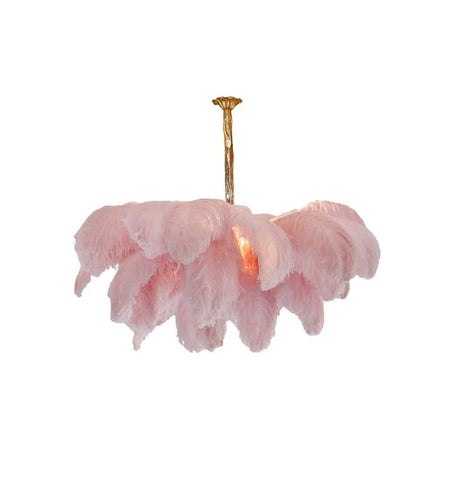 Ostrich Feather Chandelier - Yiarolight