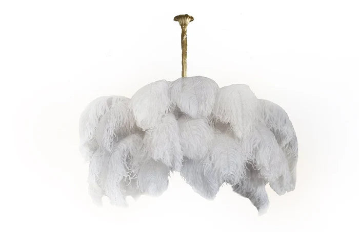 Ostrich Feather Chandelier - Yiarolight