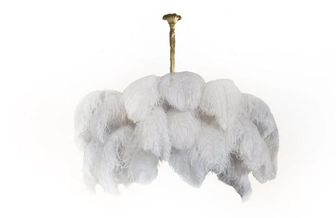 Ostrich Feather Chandelier - Yiarolight
