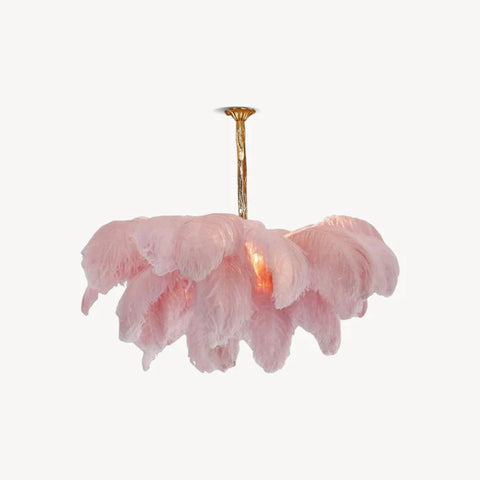 Ostrich Feather Chandelier - Yiarolight