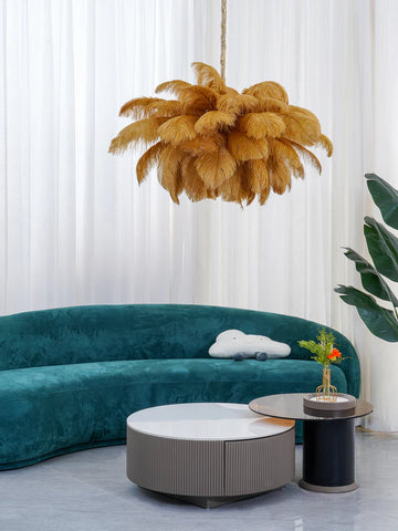 Ostrich Feather Chandelier - Yiarolight
