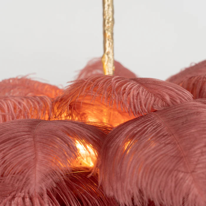 Ostrich Feather Chandelier - Yiarolight
