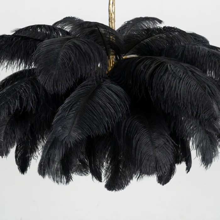 Ostrich Feather Chandelier - Yiarolight