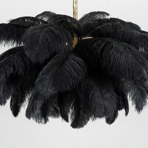Ostrich Feather Chandelier - Yiarolight