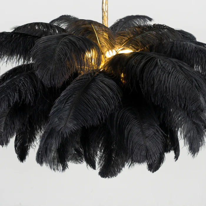 Ostrich Feather Chandelier - Yiarolight