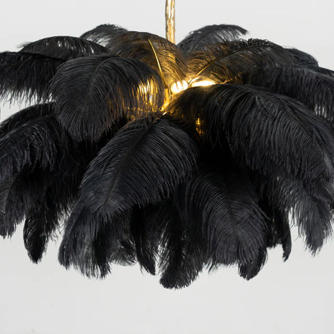 Ostrich Feather Chandelier - Yiarolight