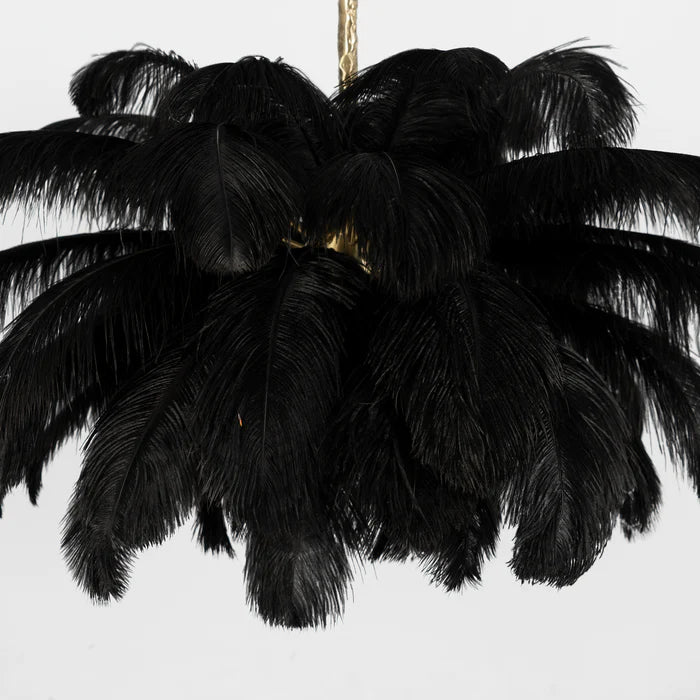 Ostrich Feather Chandelier - Yiarolight