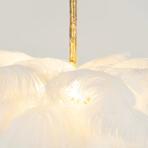 Ostrich Feather Chandelier - Yiarolight