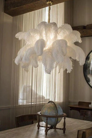Ostrich Feather Chandelier - Yiarolight