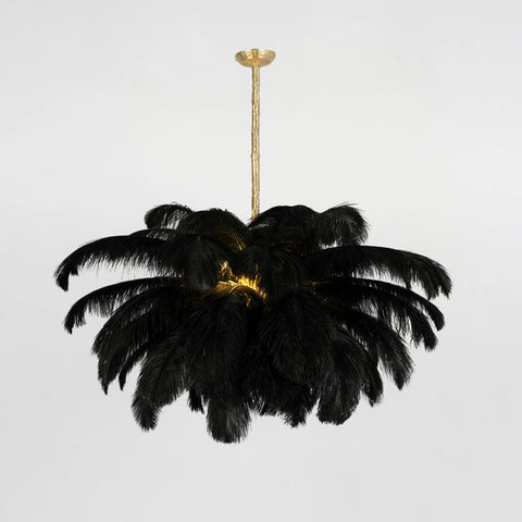 Ostrich Feather Chandelier - Yiarolight